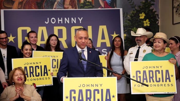 BCSO-woordvoerder Johnny Garcia kondigt zijn kandidatuur aan voor het hertekende 35e Congressional District van Texas