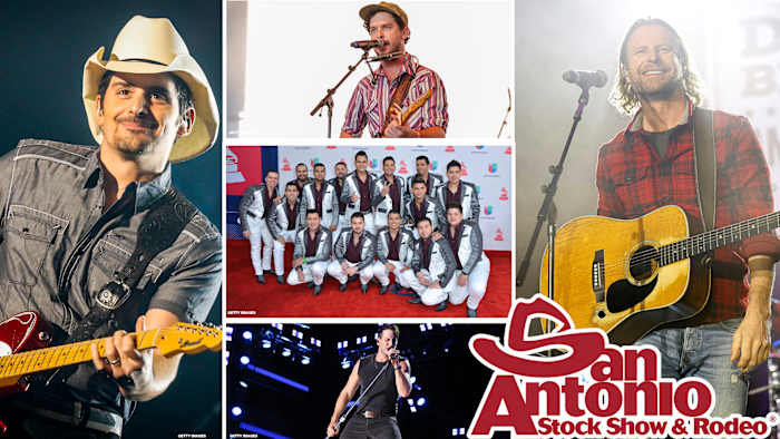 Brad Paisley en Russell Dickerson sluiten zich aan bij de line-up voor de San Antonio Stock Show & Rodeo 2026