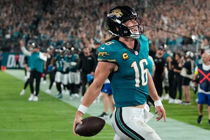 De wilde run van Trevor Lawrence brengt de Jaguars naar een 31-28 overwinning op Patrick Mahomes en de Chiefs