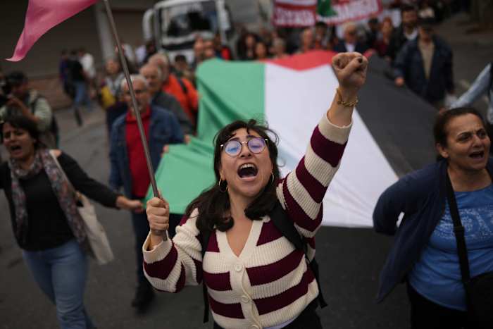 Honderdduizenden marcheren door Europa ter ondersteuning van Palestijnen