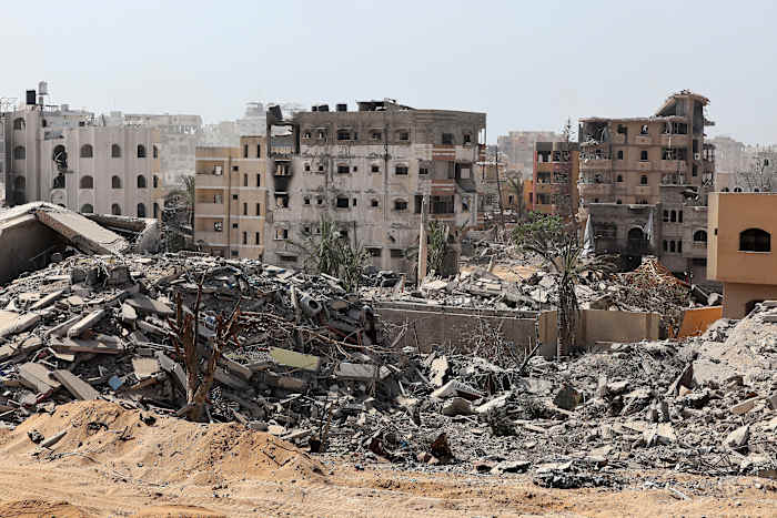 Internationale journalisten bezoeken Gaza City onder toezicht van het Israëlische leger