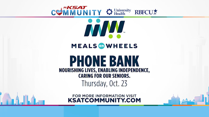 KSAT Community en Meals on Wheels lanceren een noodtelefoonbank om senioren te ondersteunen die te maken krijgen met bezuinigingen