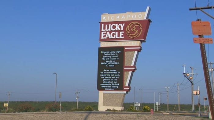 Kickapoo Lucky Eagle Casino herops 6 dagen na dodelijke schieten in Eagle Pass met extra beveiliging
