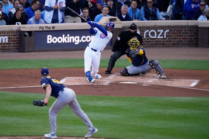 Michael Busch slaat opnieuw een leadoff homer voor de Cubs in NL Division Series tegen de Brewers