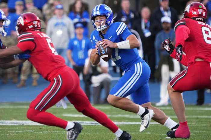 Nr. 15 BYU staat tegenover nr. 23 Utah 24-21 voor de derde overwinning op rij in de Heilige Oorlog