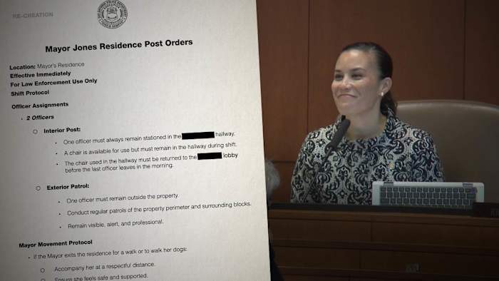 Ongekende beveiligingsmaatregelen voor burgemeester Jones terwijl SAPD -officieren opdracht gaven om haar 's nachts thuis te bewaken