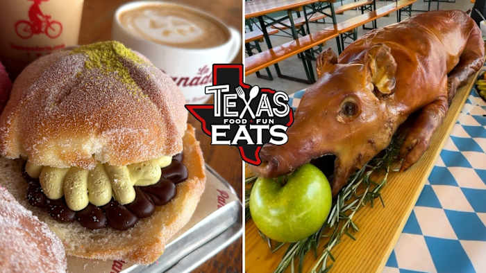 Texas Eats: Dr Pepper Museum-geesten, pan de muerto-feest en hele geroosterde varkens