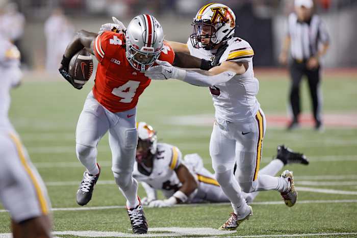 Zeggen, de verdediging stuwt de top in Ohio State naar 42-3 rout van Minnesota