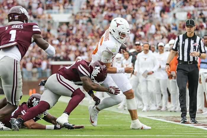 Arch Manning ‘boekt goede vooruitgang’, maar is onzeker om te spelen voor nr. 20 Texas versus nr. 9 Vanderbilt