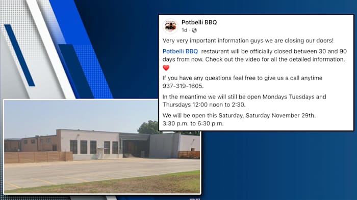 Barbecuebedrijf kondigt op handen zijnde sluiting van restaurant East Side aan in een post op sociale media