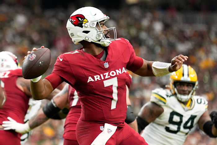 Brissett zal de derde wedstrijd op rij starten bij QB voor Cardinals vanwege Murray's voetblessure