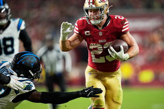 De grote avond van Christian McCaffrey leidt 49ers naar een 20-9 overwinning op Panthers