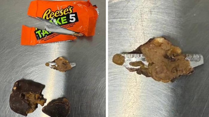 Scheermesje gevonden in Halloween-snoepjes, zegt de politie