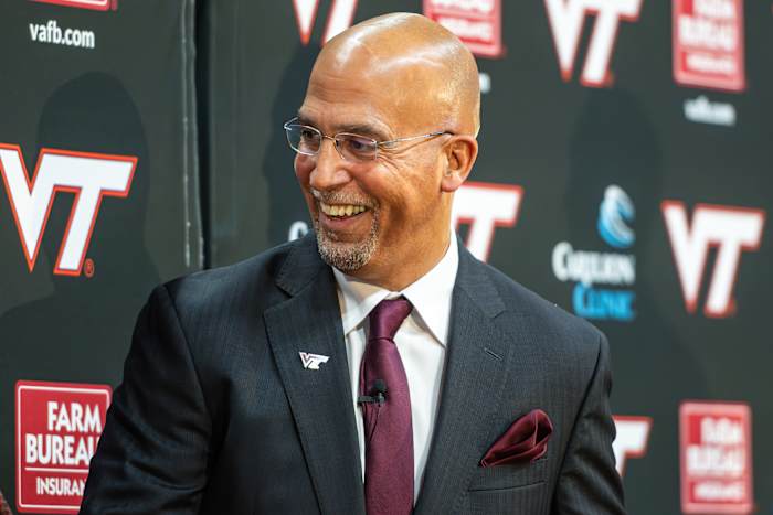 Virginia Tech predikt afstemming terwijl James Franklin wordt geïntroduceerd als voetbalcoach