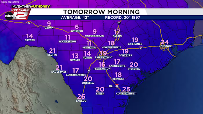Recordkoude temperaturen en aanhoudende ijzige plekken
