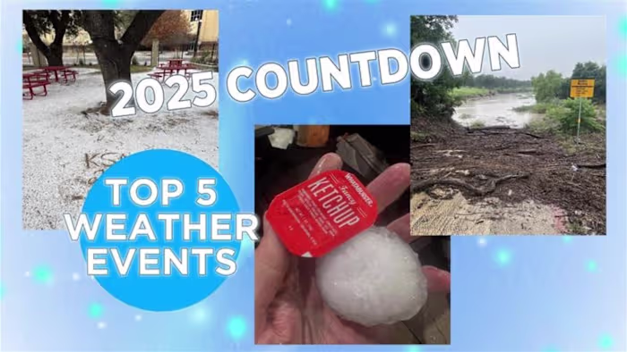 Van overstromingen in Hill Country tot bosbranden in Bexar County, hier zijn de top 5 weersomstandigheden van 2025