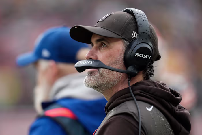 Kevin Stefanski werd aangenomen als Falcons-coach nadat hij door Browns was losgelaten