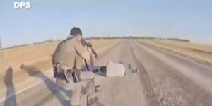 DPS-camerabeelden tonen de achtervolging en arrestatie van de man die wordt beschuldigd van de fatale schietpartij in het Eagle Pass-casino