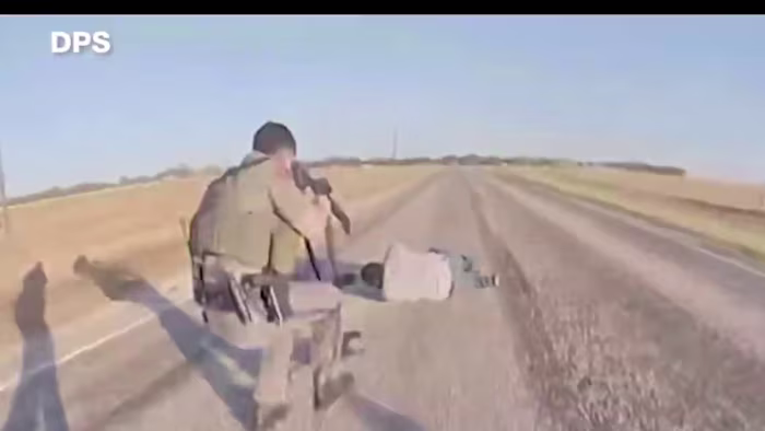 DPS-camerabeelden tonen de achtervolging en arrestatie van de man die wordt beschuldigd van de fatale schietpartij in het Eagle Pass-casino