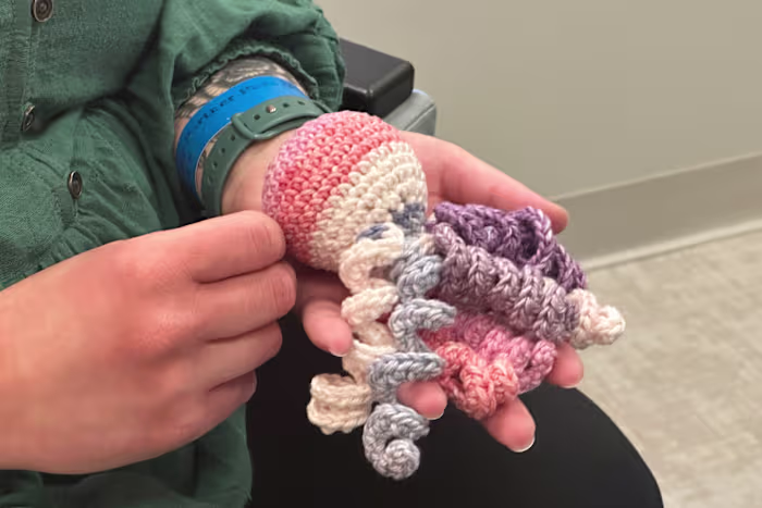 Moeder van een premature baby haakt kleurrijke garenoctopussen voor kleine peuters op de NICU van het ziekenhuis in Detroit