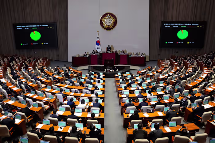 Zuid-Koreaanse wetgevers keuren een wet goed om de toezegging van Seoel van 350 miljard dollar aan Amerikaanse investeringen te beheren