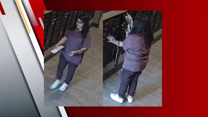 BCSO zoekt naar vrouw die wordt beschuldigd van het stelen van post uit het appartementencomplex Southtown