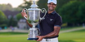Aaron Rai gaat er vandoor met het PGA Championship, de eerste in Engeland geboren winnaar in meer dan een eeuw