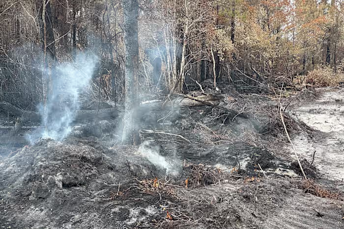 Ambtenaren in Georgië waarschuwen dat bosbranden nog steeds een bedreiging vormen, aangezien brandweerlieden vooruitgang melden