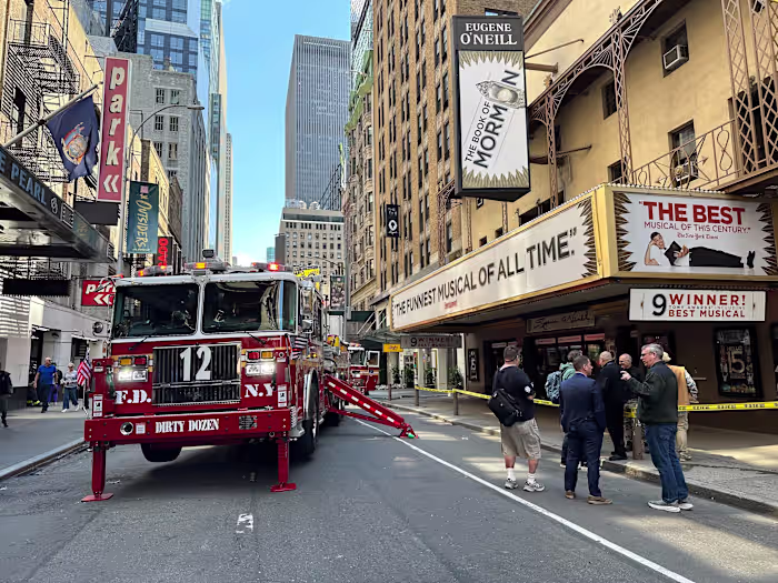 Elektriciteitsbrand dwingt sluiting van Broadway-theater waar 'The Book of Mormon' wordt gehouden