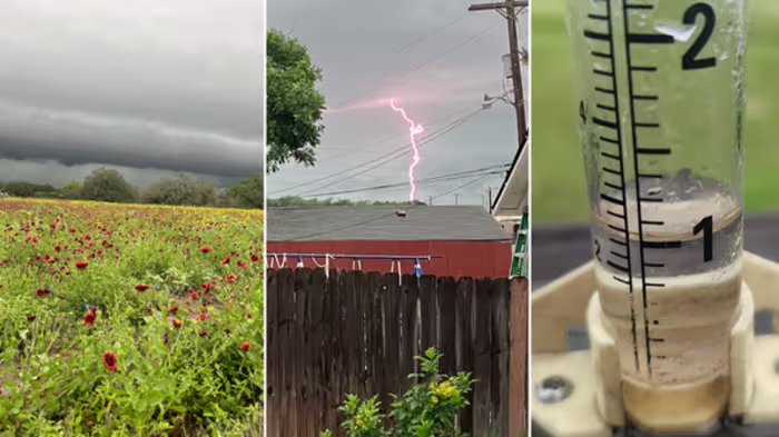 KSAT Connect: kijkers delen foto's van bliksem en regen in de omgeving van San Antonio