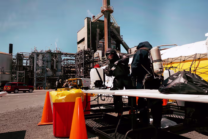 Bemanningen bergen de stoffelijke resten op van zes van de negen arbeiders die vermist zijn na het scheuren van de chemische tank in Washington