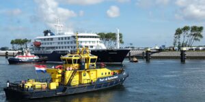 Door het hantavirus getroffen cruiseschip meert aan in Nederland voor desinfectie