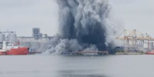 Een Oekraïense maritieme drone ontploft in een Roemeense haven aan de Zwarte Zee. Geen gewonden gemeld.