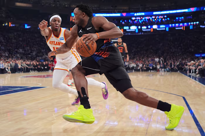 OG Anunoby doet voor het eerst sinds zijn hamstringblessure volledig mee aan de training van Knicks