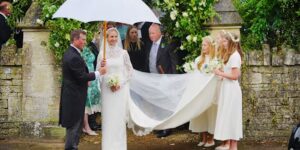 Senior Britse royals komen bijeen als de neef van koning Charles trouwt met verpleegster Harriet Sperling
