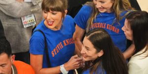 Taylor Swift woont Knicks’ recordbrekende rally bij Spurs bij in Game 4 van de NBA Finals