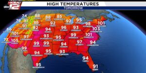 New York heeft dit jaar de 100° bereikt vóór San Antonio! Plus: uw voorspelling voor 4 juli