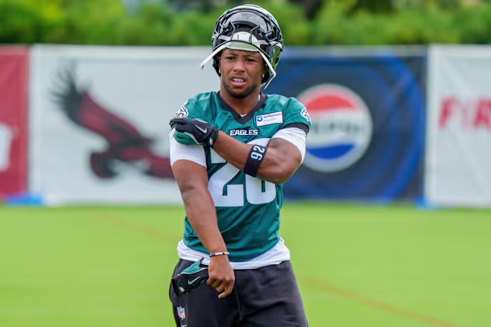 Eagles running back Saquon Barkley werd geïnspireerd door Barry Sanders die zijn teamgenoten diende