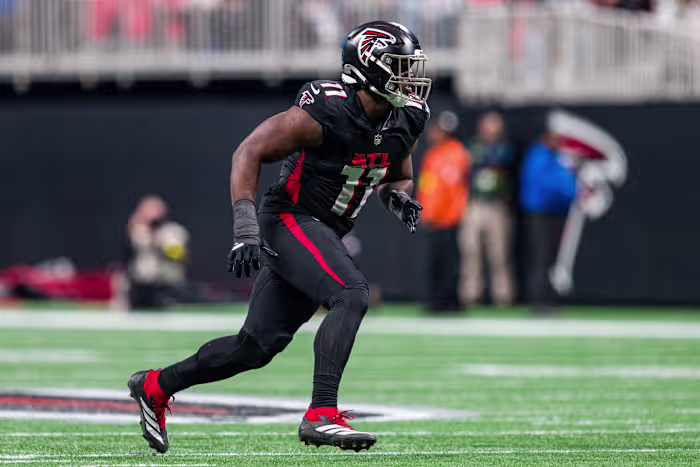 Jalon Walker van Falcons mist het seizoen 2026 met een gescheurde kruisband