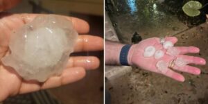 Kijkers delen foto’s, video’s van hagelstenen en regen in San Antonio op KSAT Connect