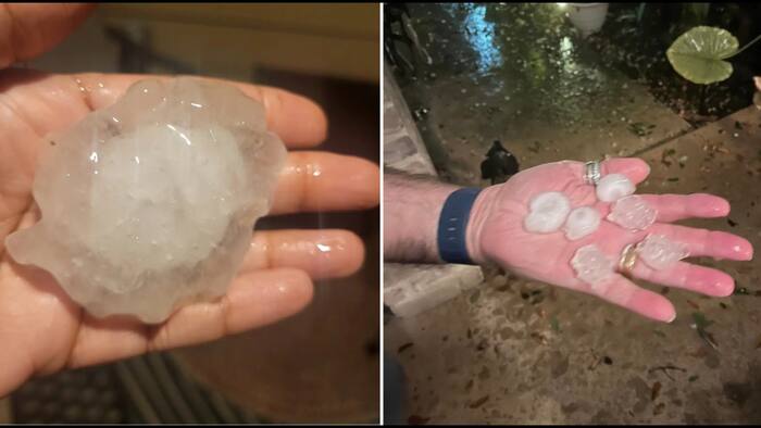 Kijkers delen foto's, video's van hagelstenen en regen in San Antonio op KSAT Connect