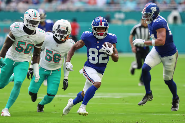 Giants-ontvanger Calvin Austin is dit seizoen out met een gescheurde kruisband, zegt AP-bron