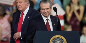 De Republikeinse miljardair Rick Jackson loopt op een koord van Trump in zijn zoektocht om Georgië te leiden