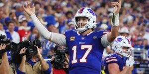 Josh Allen opent het nieuwe stadion van de Bills met een 5-TD-optreden in een 41-31 overwinning op de Lions