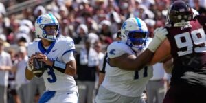 Kentucky verbijstert nr. 9 Texas A&M 31-21 in het eerste wegspel van coach Will Stein