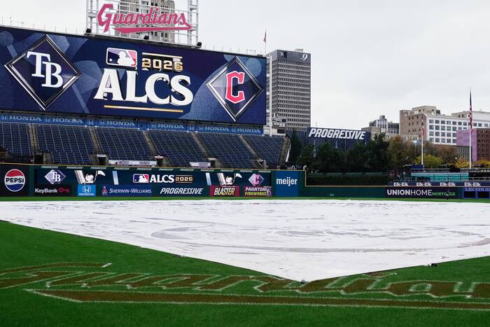 Rays en Guardians spelen 's middags ALCS Game 3 om de regen te verslaan. NLCS-spel ging ook omhoog