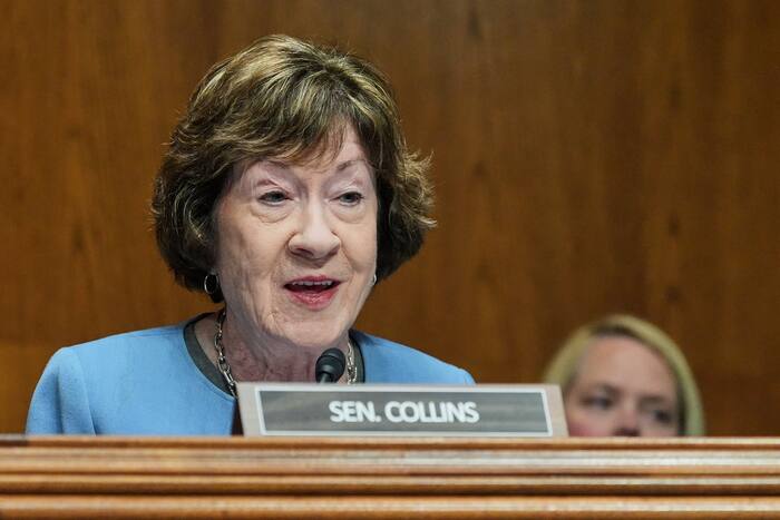 Stemming van het Hooggerechtshof volgt senator Susan Collins uit Maine in haar eerste race na het besluit over abortusrechten